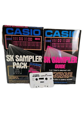 Casio SK Sampler Pack In Box With Cassette & Book Hal Leonard Publishing Rare